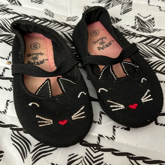 Simply Petals Cat Kitten Flats Slip Ons Size 6 - Picture 1 of 7